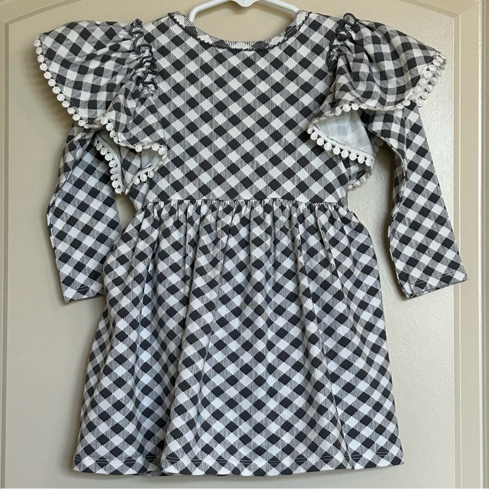 18M Bonnie Baby Thanksgiving Dress & Bloomers - Picture 4 of 8